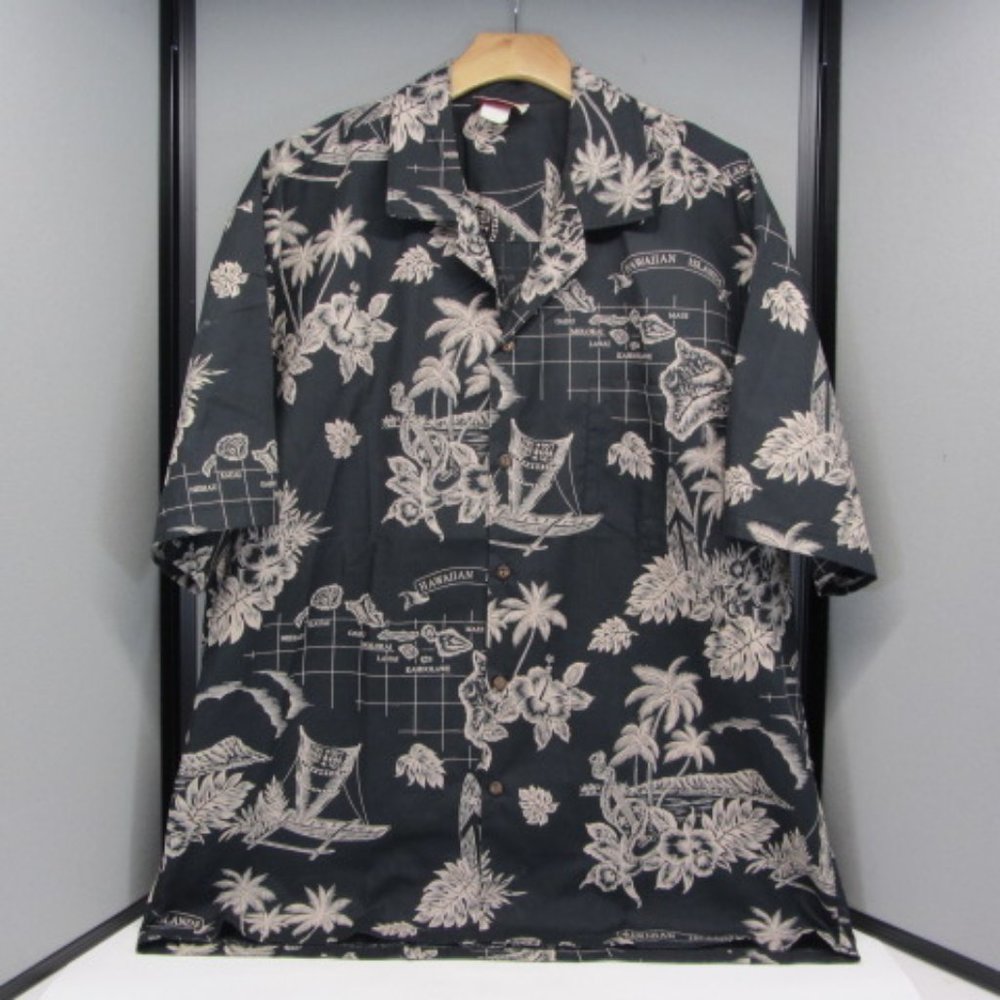 Vintage Winnie Fashion Tropical Hawaiian Shirt. Size XL Hilo Hattie